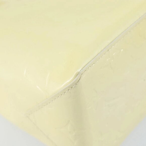 LOUIS VUITTON Monogram Vernis Reade PM Hand Bag Perle M91336 LV Auth 142816 - Picture 5 of 16